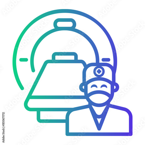 doctor Line Gradient Icon
