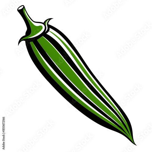 okra vector