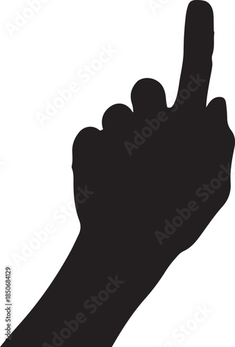 A person's silhouette touching a glowing digital interface with charts and graphs, representing interactive technology and data analysis. , Generative Ai