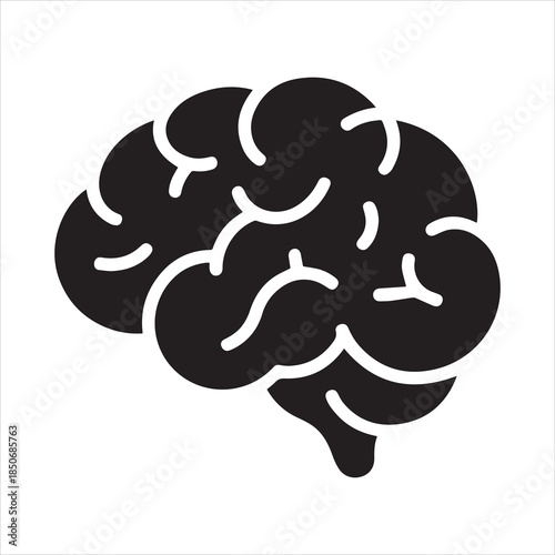 brain glyph icon