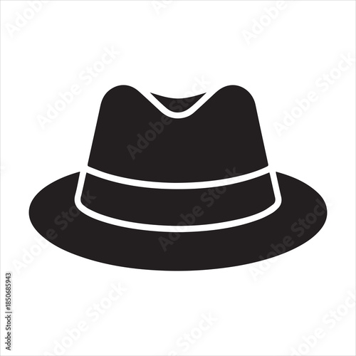 fedora hat glyph icon