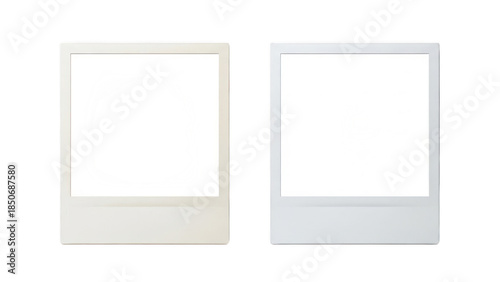 Beautiful Polaroid frame Design Illustration isolated on transparent background