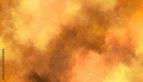 Warm Golden Watercolor Texture Background