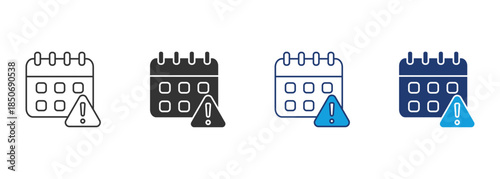 Alert Icon Set Multiple Style Collection