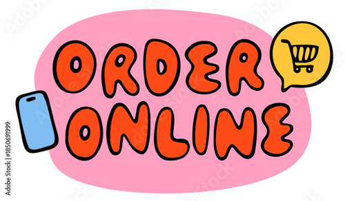 Text order online lettering