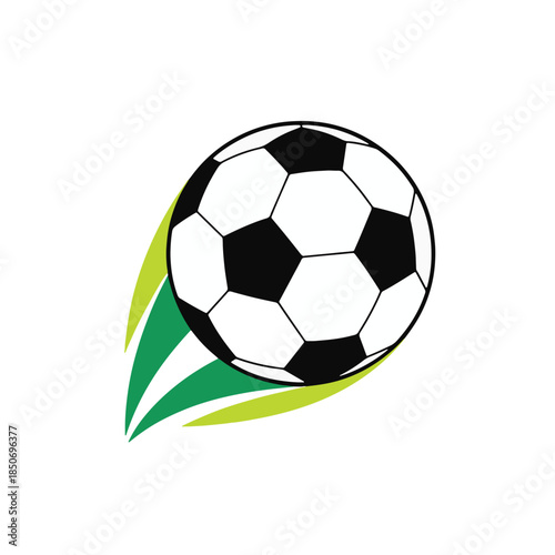 Brazilian Football Motion Lines