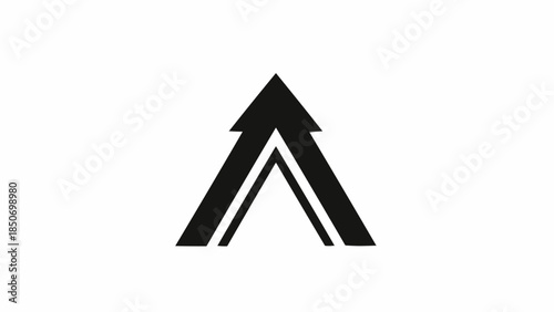 Abstract Arrow Symbol Upward Growth Concept.