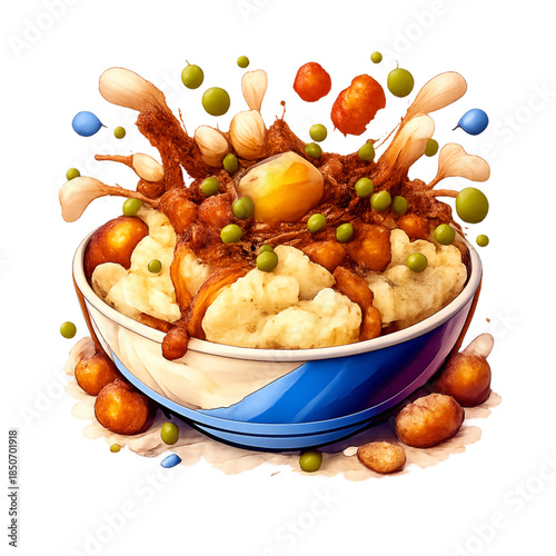 Mashed Potatoes Illustration Vector