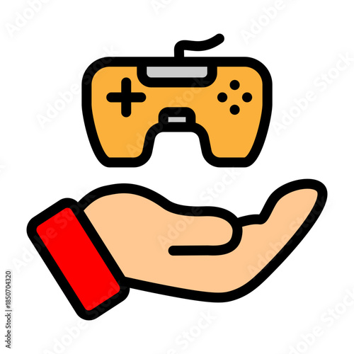 Responsible Gaming Vector Filled Icon Design