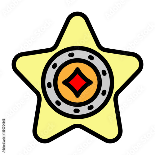 Winning Chips Vector Filled Icon Design