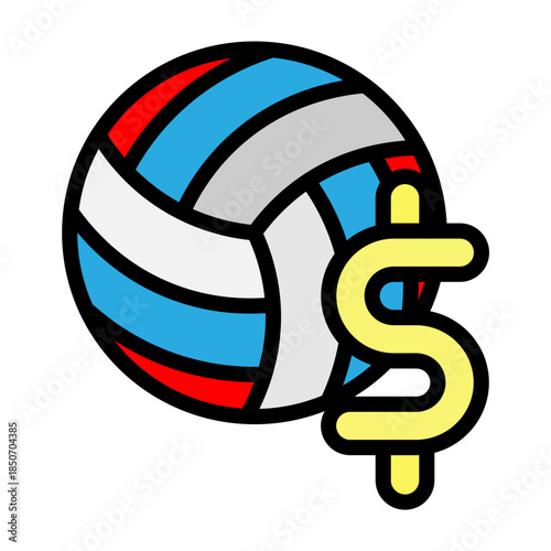 Sports Betting Vector Filled Icon Design