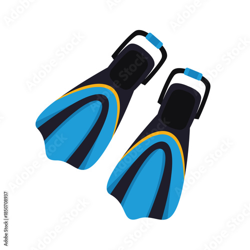 Diving fins icon, underwater swim fins vector illustration, scuba fins icon, diving clip art, scuba diving clip art
