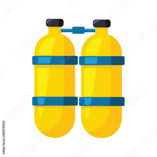 Scuba tank vector illustration, diving tank icon, diving clip art, scuba diving clip art