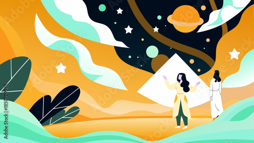 Explorers in a cosmic landscape