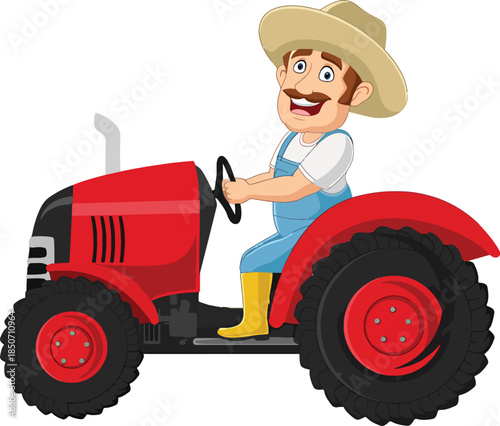 farmer holding a tractor