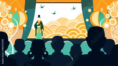 Traditional performance on stage