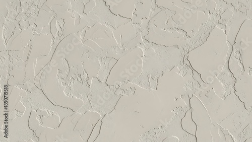 Close-up of a textured, off-white surface with a rough, cracked pattern and a smooth lower border.