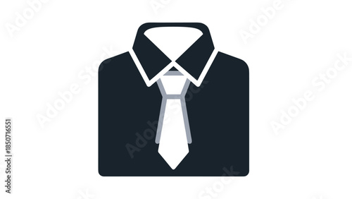 Modern business shirt and tie in sleek design, Generative AI.