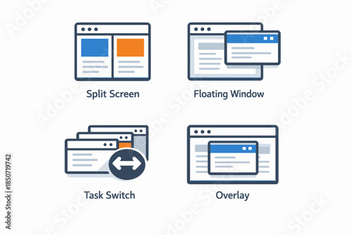 Webpage window arrangements for multitasking and productivity