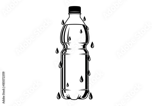 Vector illustration of lemonade glass with straw and mint leaves, refreshing drink style, clipart style vector