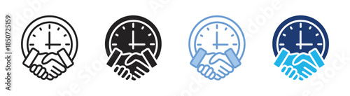 Relationship icon set multiple style collection