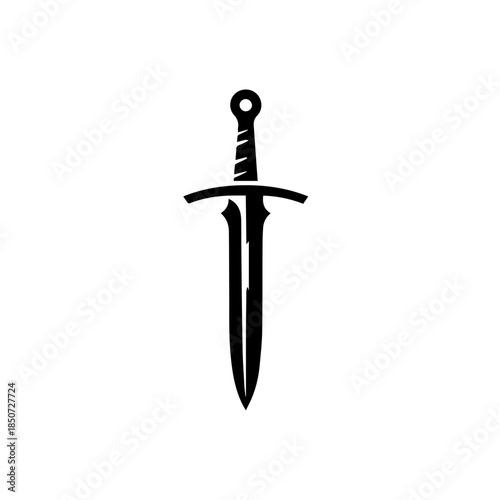 "Combat Sword Vector Illustration"
