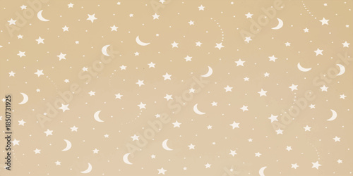 Vector seamless pattern with vintage beige and brown polka dots and heart illustration for retro fabric texture or scrapbook paper design