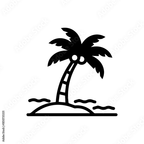 Palm tree with ladder