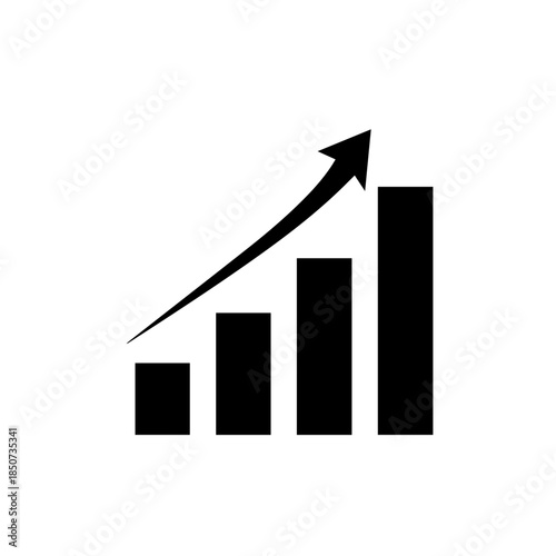 Growth chart with increasing trend