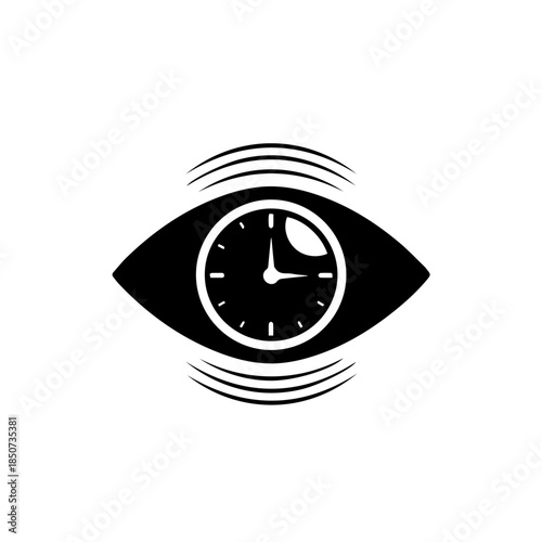 Eye with clock inside