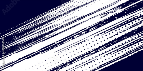 Dots abstract halftone white & blue color pattern gradient grunge texture background. Dots pop art comics sport style simple abstract