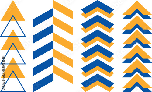 Chevron Triangle Arrow – Modern Geometric Abstract Vector Elements