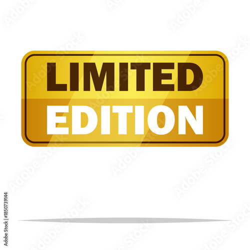 Limited edition label sign vector isolated illustration