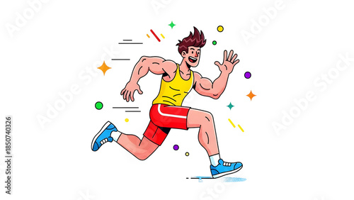 Fast Runner Character with Expressive Motion and Energy