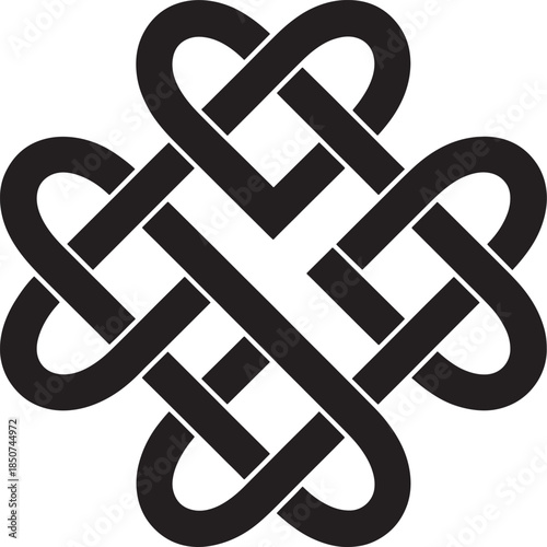 Celtic knot design symbol graphic