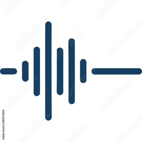 Dark blue oscillating wave