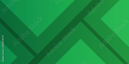 Abstract Green Geometric Chevron Shapes Background for Growth. Modern creative trendy design in vector illustration