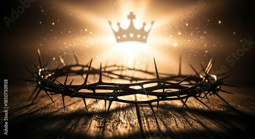 The Crown of Thorns and the Royal Crown, Symbolizing Sacrifice and Redemption