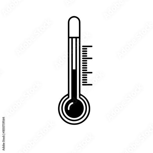 Temperature gauge displaying high heat