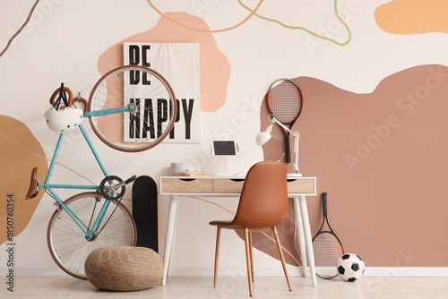 Interior of teenager's room...