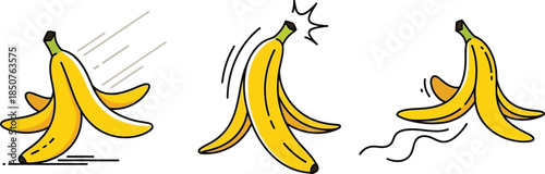 Banana peel illustrations