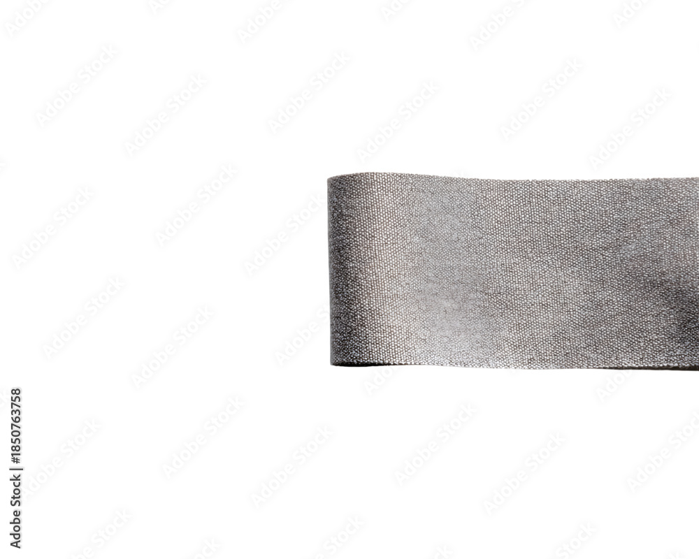 Obraz premium Metallic Gray Rectangle Object on Transparent Background in Studio Shot, PNG