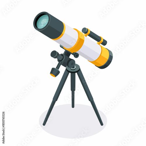 A sleek and modern telescope ready for stargazing, symbolizing exploration and curiosity about the universe, perfect for astronomy enthusiasts and dreamers alike.