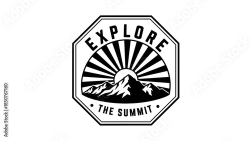 Explore the Summit Mountain Sunrise Emblem.