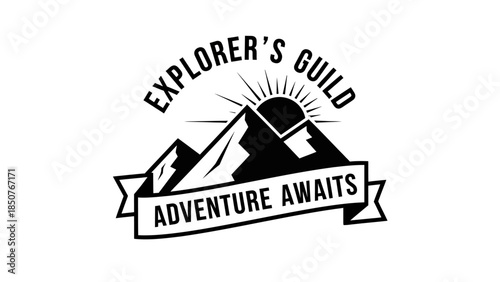 Explorers Guild Adventure Awaits Mountain Emblem.