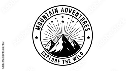 Mountain Adventures Explore The Wild Emblem.