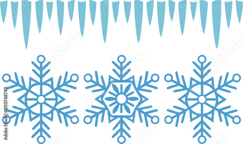 Snowy Border Winter Frame Design. Winter Snowy Border Illustration. Snow Covered Border Background Design. Festive Snowy Border Frame Artwork. Christmas Snowy Border Design. Elegant Snowy Border