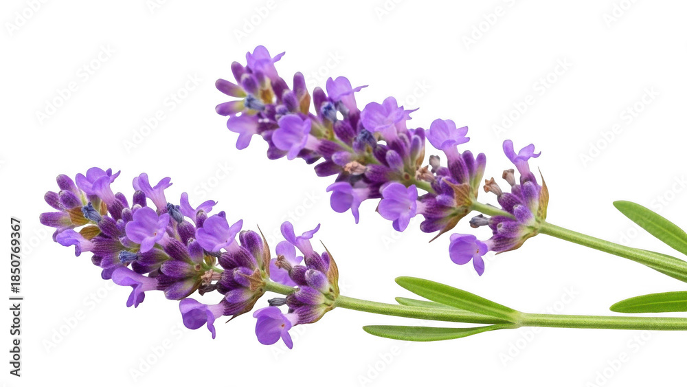 Fototapeta premium Beautiful Lavender Design Illustration isolated on transparent background