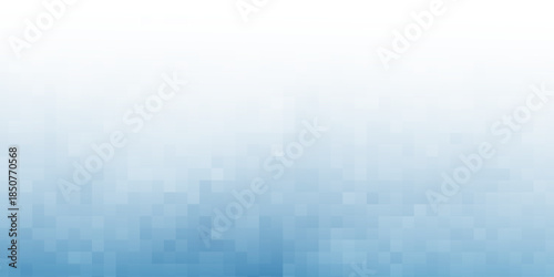 White blue mosaic background. Geometric template with mesh of squares for your amazing design.
