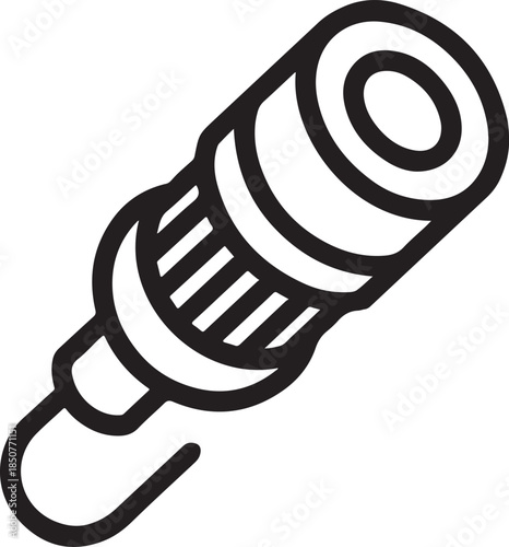 Spark plug icon on white background